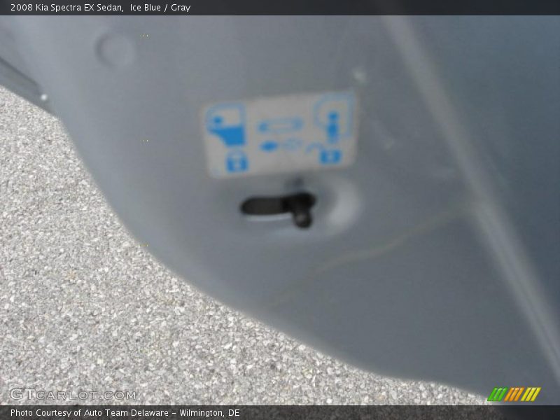 Ice Blue / Gray 2008 Kia Spectra EX Sedan