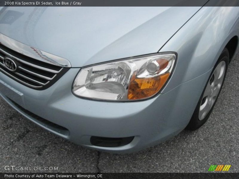 Ice Blue / Gray 2008 Kia Spectra EX Sedan