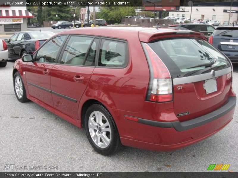 Chili Red Metallic / Parchment 2007 Saab 9-3 2.0T SportCombi Wagon