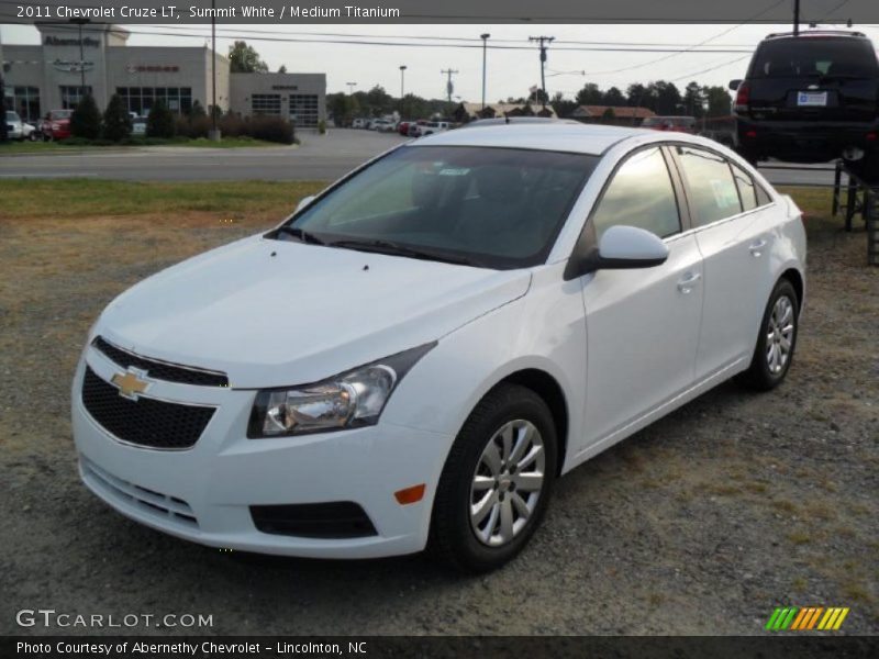 Summit White / Medium Titanium 2011 Chevrolet Cruze LT