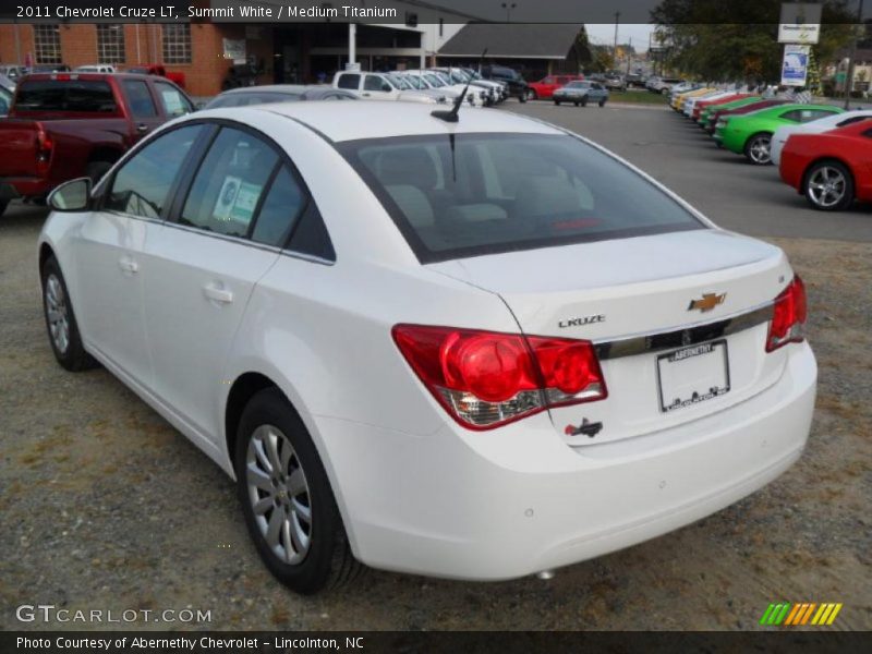Summit White / Medium Titanium 2011 Chevrolet Cruze LT