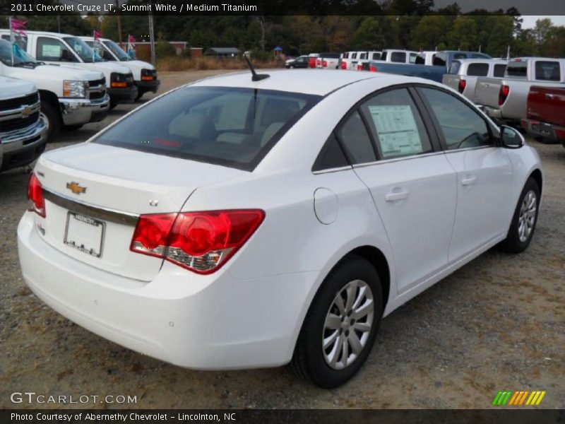 Summit White / Medium Titanium 2011 Chevrolet Cruze LT