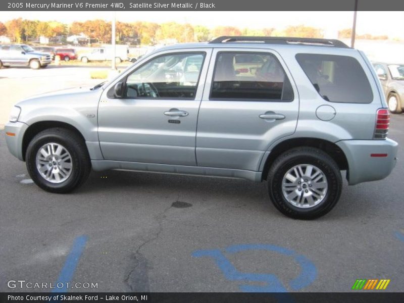 Satellite Silver Metallic / Black 2005 Mercury Mariner V6 Premier 4WD