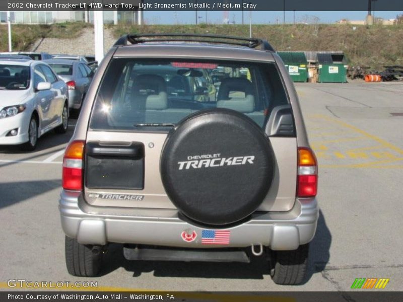 Light Bronzemist Metallic / Medium Gray 2002 Chevrolet Tracker LT 4WD Hard Top