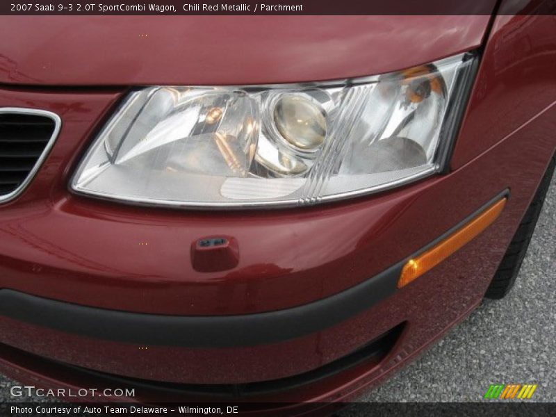 Chili Red Metallic / Parchment 2007 Saab 9-3 2.0T SportCombi Wagon