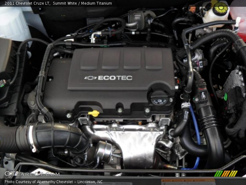 2011 Cruze LT Engine - 1.4 Liter Turbocharged DOHC 16-Valve VVT ECOTEC 4 Cylinder