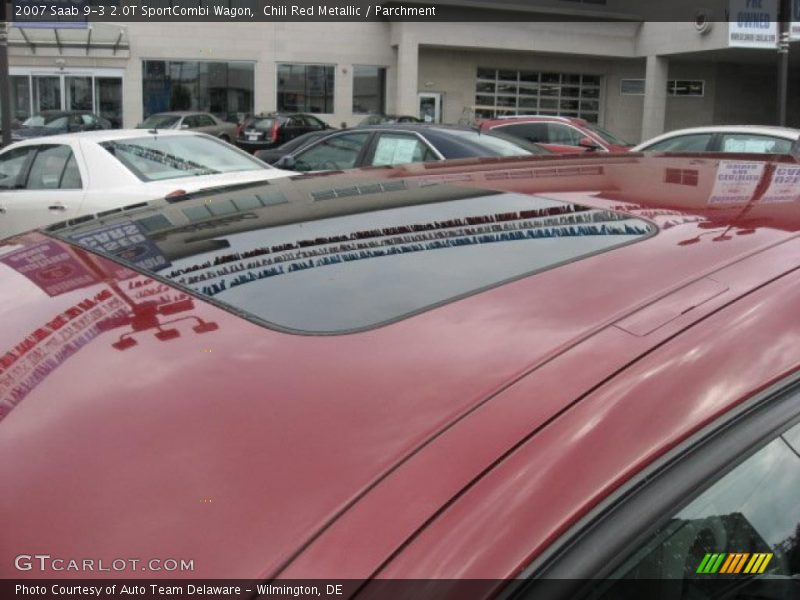 Chili Red Metallic / Parchment 2007 Saab 9-3 2.0T SportCombi Wagon