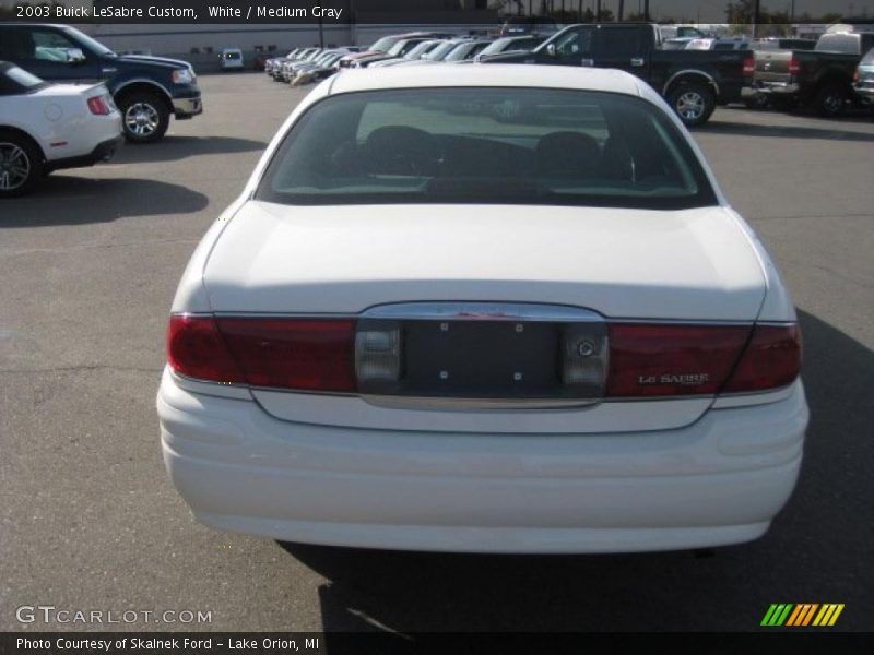 White / Medium Gray 2003 Buick LeSabre Custom