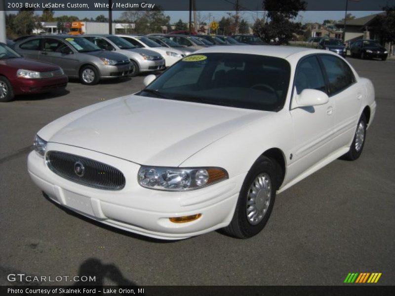 White / Medium Gray 2003 Buick LeSabre Custom