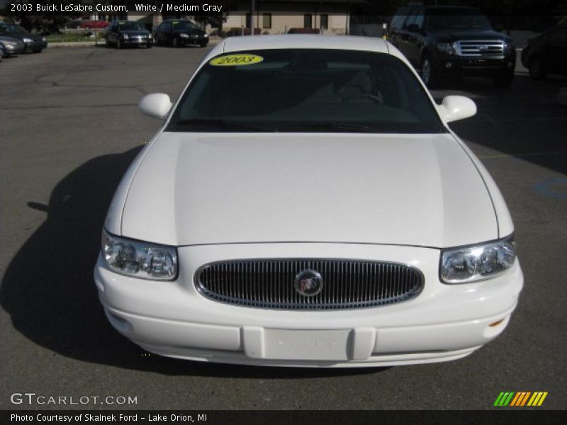 White / Medium Gray 2003 Buick LeSabre Custom