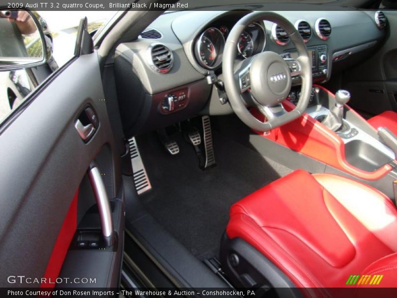 Magma Red Interior - 2009 TT 3.2 quattro Coupe 