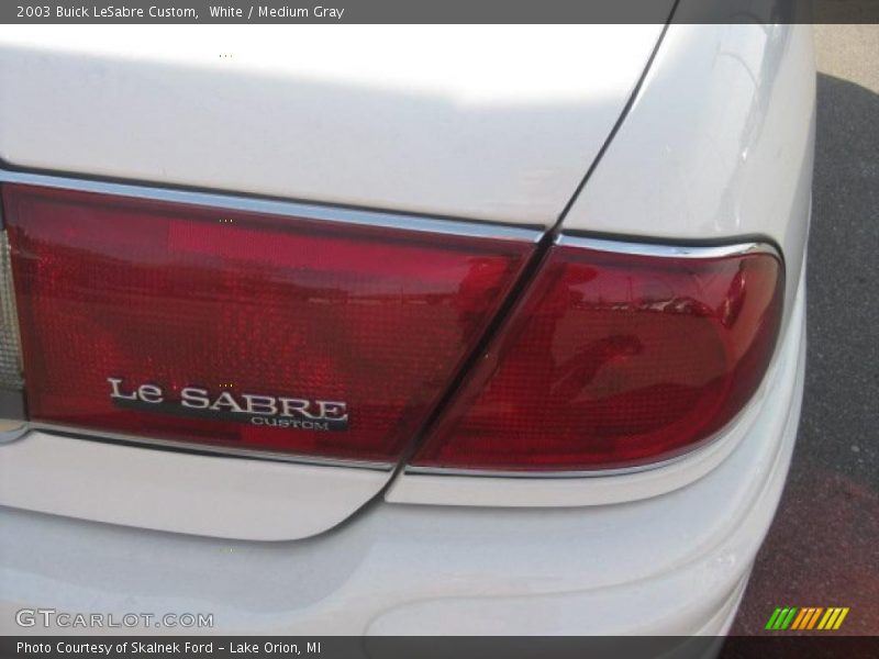 White / Medium Gray 2003 Buick LeSabre Custom