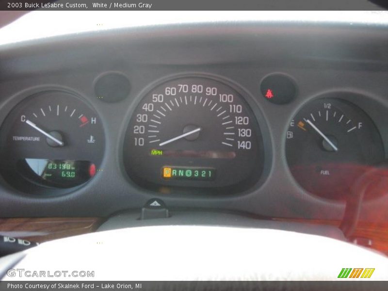 White / Medium Gray 2003 Buick LeSabre Custom