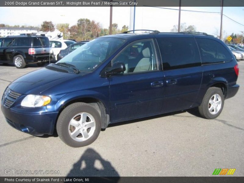 Midnight Blue Pearl / Medium Slate Gray 2006 Dodge Grand Caravan SXT