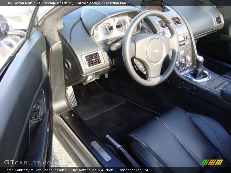 Obsidian Black Interior - 2008 V8 Vantage Roadster 