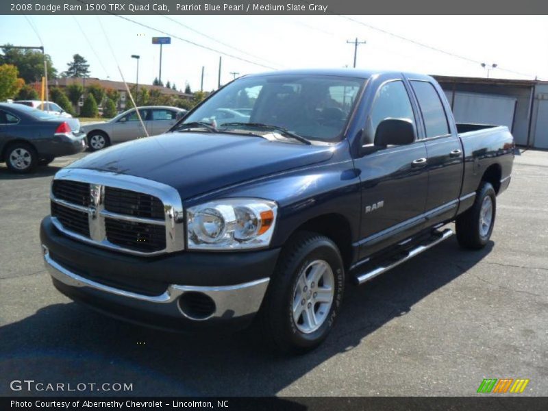 Patriot Blue Pearl / Medium Slate Gray 2008 Dodge Ram 1500 TRX Quad Cab