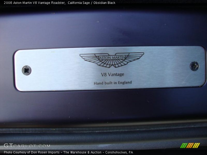  2008 V8 Vantage Roadster Logo