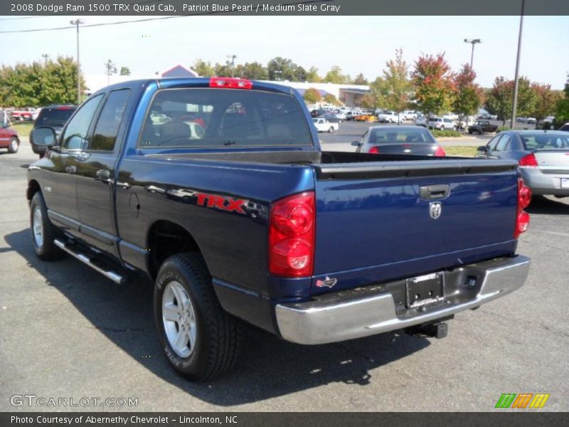Patriot Blue Pearl / Medium Slate Gray 2008 Dodge Ram 1500 TRX Quad Cab