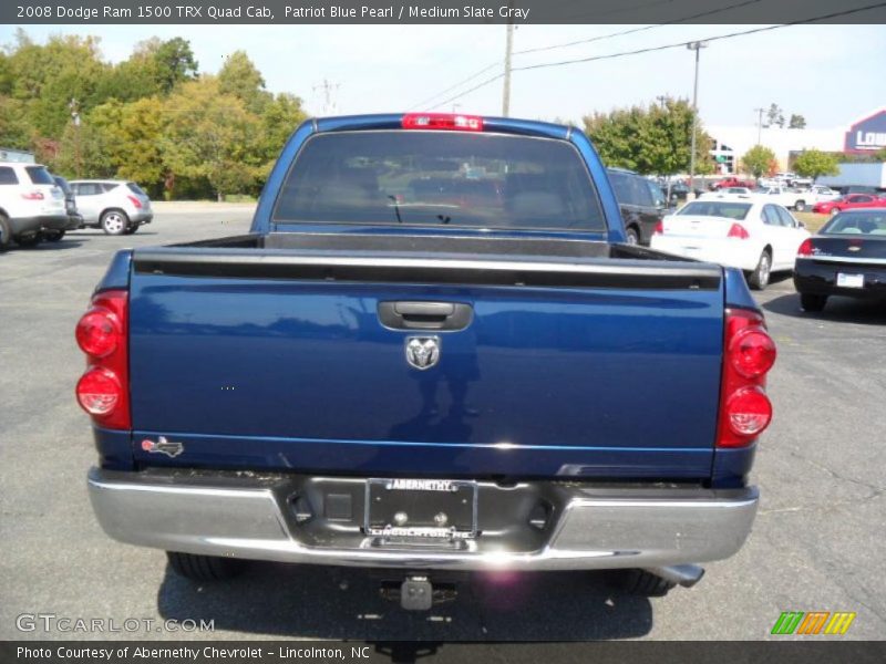 Patriot Blue Pearl / Medium Slate Gray 2008 Dodge Ram 1500 TRX Quad Cab