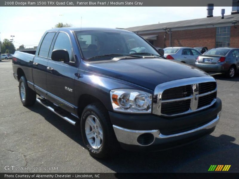 Patriot Blue Pearl / Medium Slate Gray 2008 Dodge Ram 1500 TRX Quad Cab
