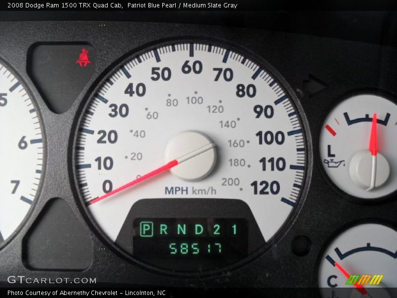 Patriot Blue Pearl / Medium Slate Gray 2008 Dodge Ram 1500 TRX Quad Cab