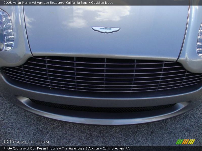 California Sage / Obsidian Black 2008 Aston Martin V8 Vantage Roadster