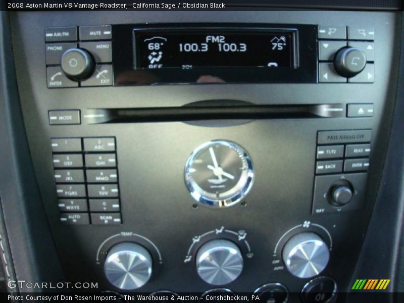 Controls of 2008 V8 Vantage Roadster