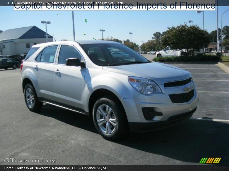 Silver Ice Metallic / Light Titanium/Jet Black 2011 Chevrolet Equinox LS