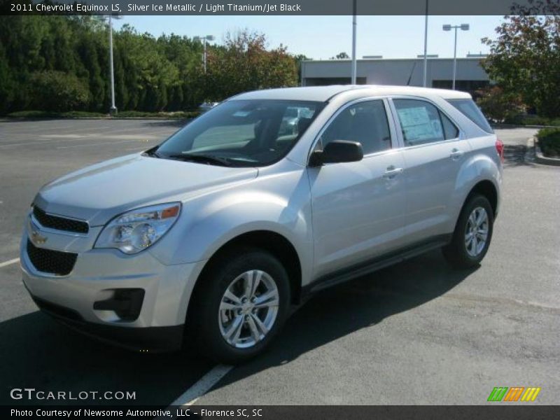 Silver Ice Metallic / Light Titanium/Jet Black 2011 Chevrolet Equinox LS