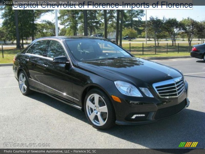 Black / Black 2011 Mercedes-Benz E 350 Sedan
