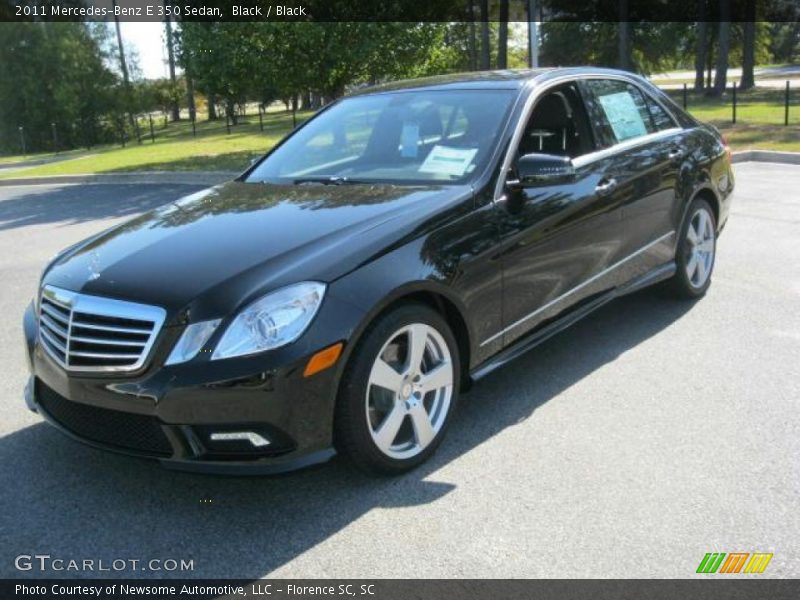 Black / Black 2011 Mercedes-Benz E 350 Sedan