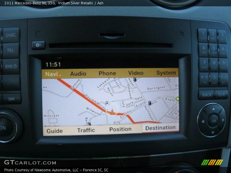 Navigation of 2011 ML 350