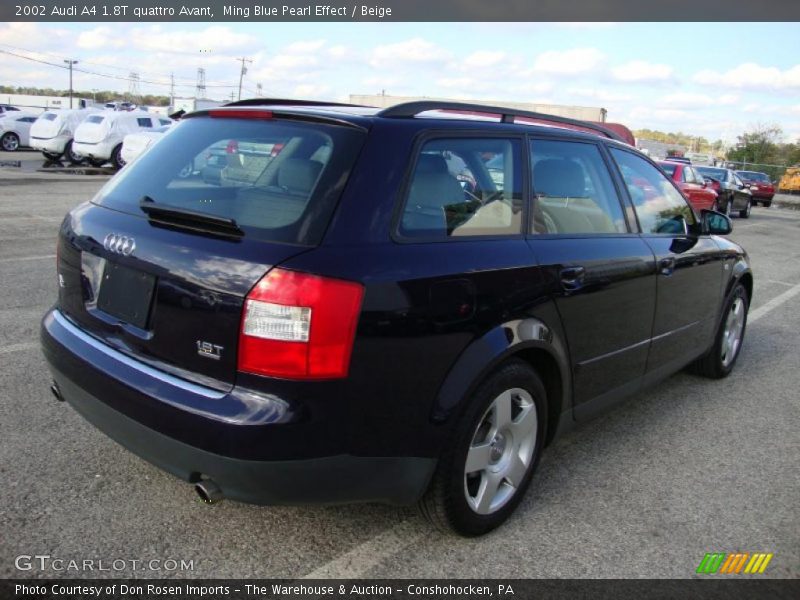 Ming Blue Pearl Effect / Beige 2002 Audi A4 1.8T quattro Avant