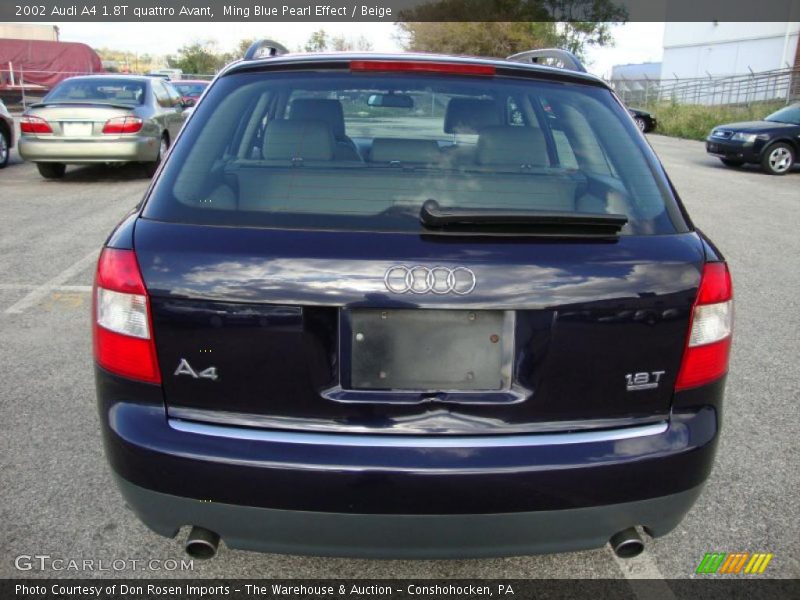 Ming Blue Pearl Effect / Beige 2002 Audi A4 1.8T quattro Avant