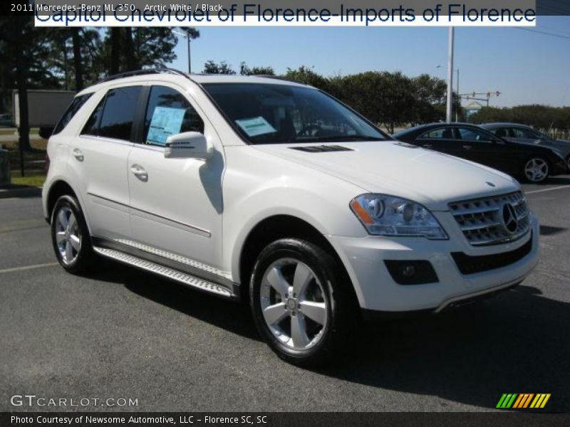 Arctic White / Black 2011 Mercedes-Benz ML 350