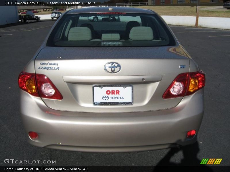 Desert Sand Metallic / Bisque 2010 Toyota Corolla LE