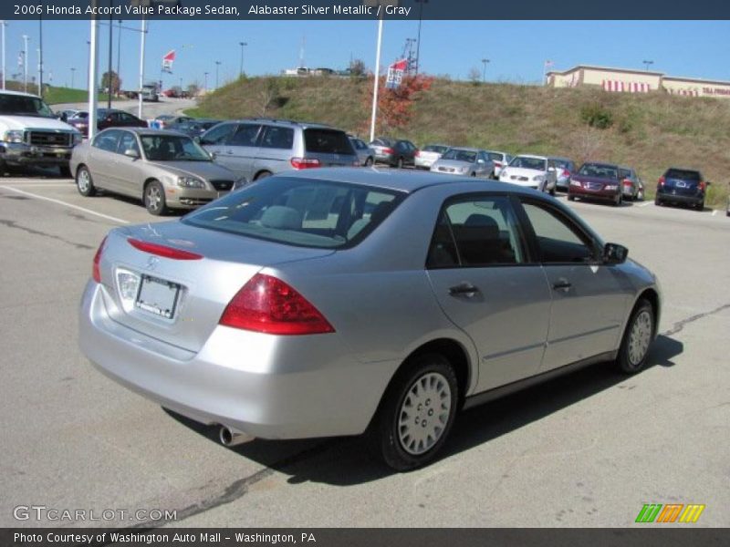Alabaster Silver Metallic / Gray 2006 Honda Accord Value Package Sedan