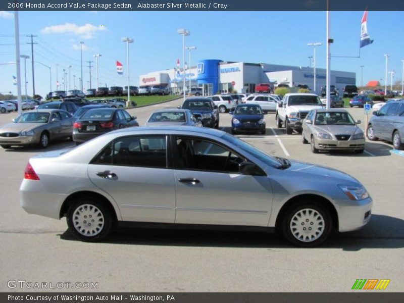 Alabaster Silver Metallic / Gray 2006 Honda Accord Value Package Sedan