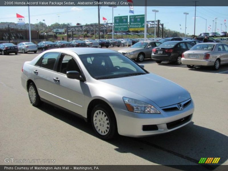 Alabaster Silver Metallic / Gray 2006 Honda Accord Value Package Sedan