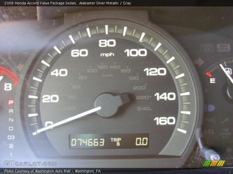 Alabaster Silver Metallic / Gray 2006 Honda Accord Value Package Sedan