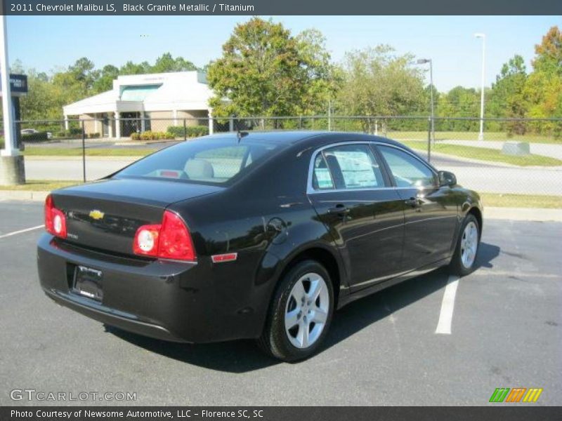 Black Granite Metallic / Titanium 2011 Chevrolet Malibu LS