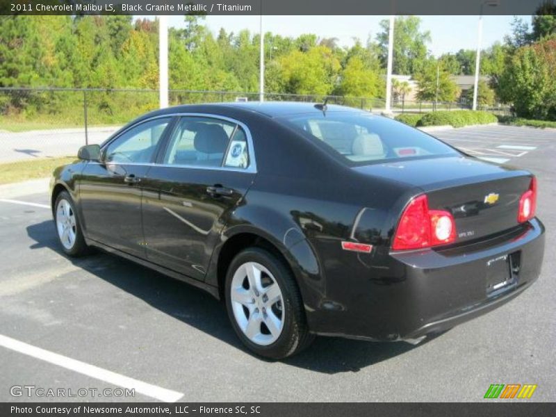 Black Granite Metallic / Titanium 2011 Chevrolet Malibu LS