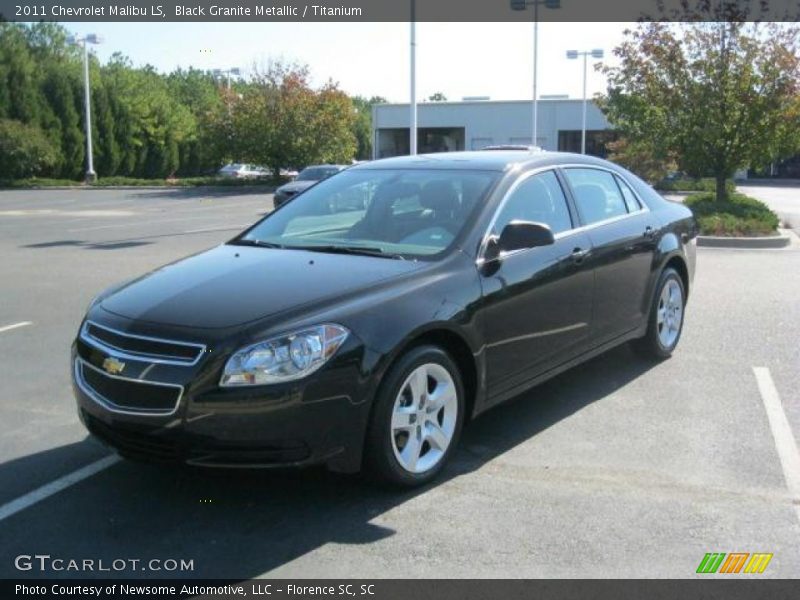 Black Granite Metallic / Titanium 2011 Chevrolet Malibu LS
