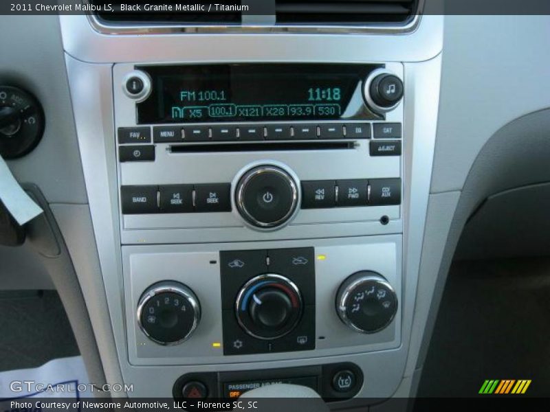 Black Granite Metallic / Titanium 2011 Chevrolet Malibu LS