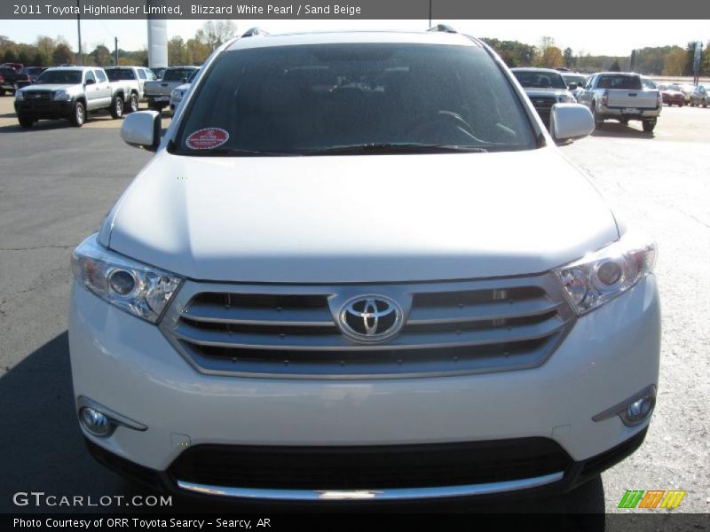Blizzard White Pearl / Sand Beige 2011 Toyota Highlander Limited