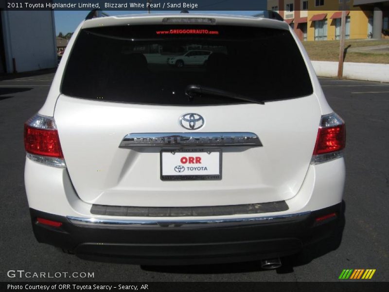 Blizzard White Pearl / Sand Beige 2011 Toyota Highlander Limited