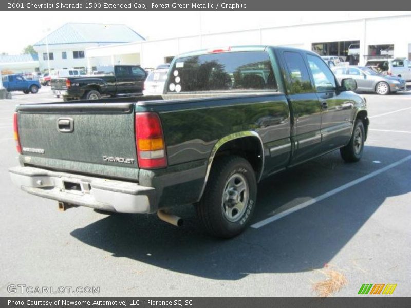 Forest Green Metallic / Graphite 2001 Chevrolet Silverado 1500 Extended Cab