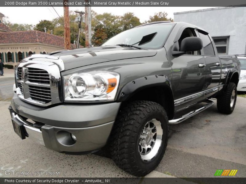 Mineral Gray Metallic / Medium Slate Gray 2008 Dodge Ram 3500 Laramie Quad Cab 4x4