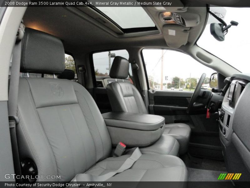  2008 Ram 3500 Laramie Quad Cab 4x4 Medium Slate Gray Interior