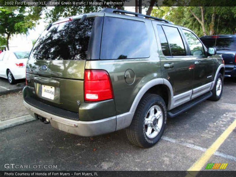 Estate Green Metallic / Medium Parchment 2002 Ford Explorer XLT